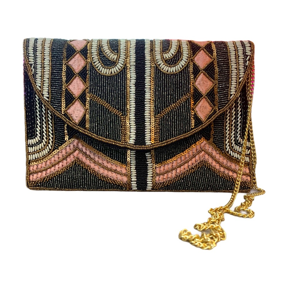 "Olive Gatsby" Beaded Clutch